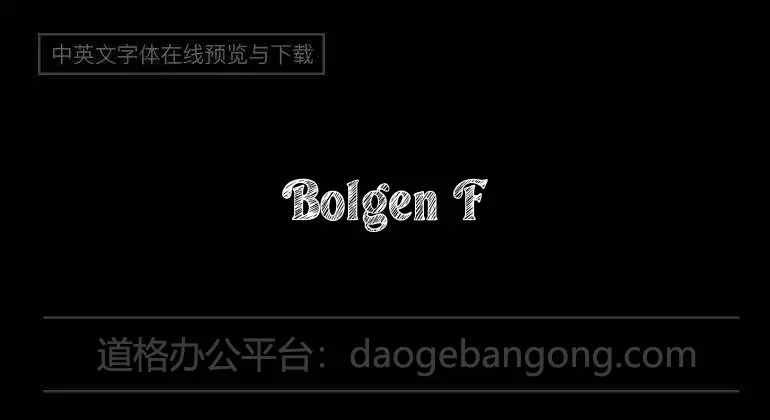 Bolgen Font