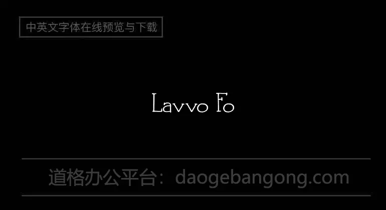 Lavvo Font