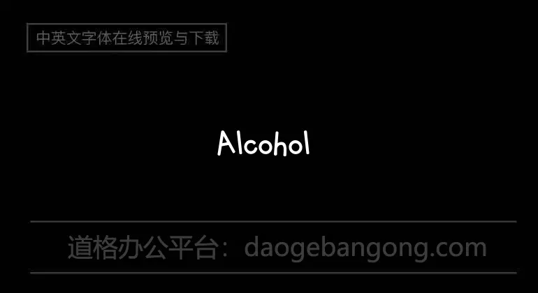 Alcohol Licks Font