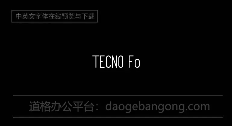 TECNO Font