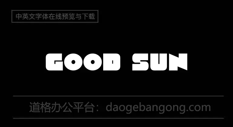 Good Sunset Font