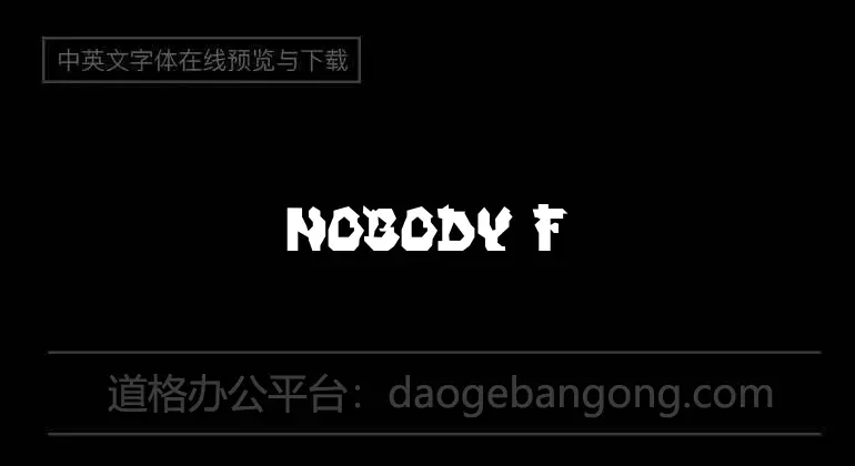 NOBODY Font