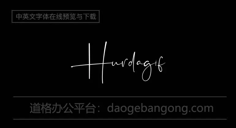 Hurdagif Font