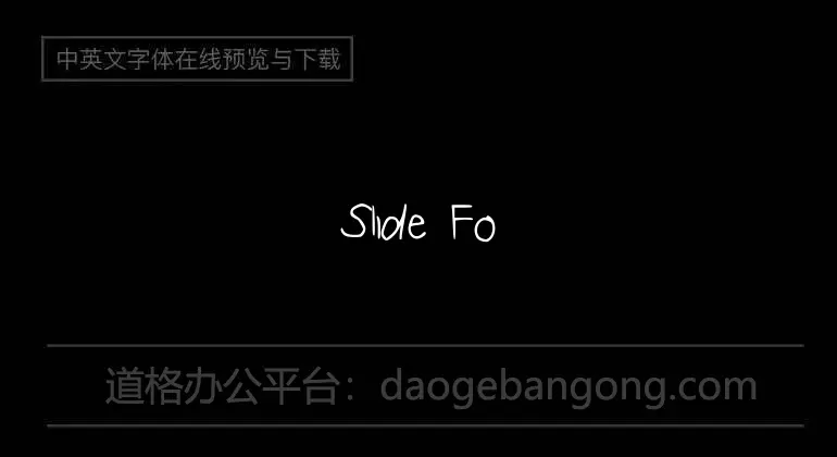 Slide Font