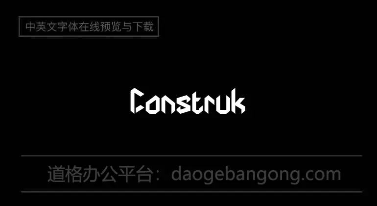 Construktiv Font