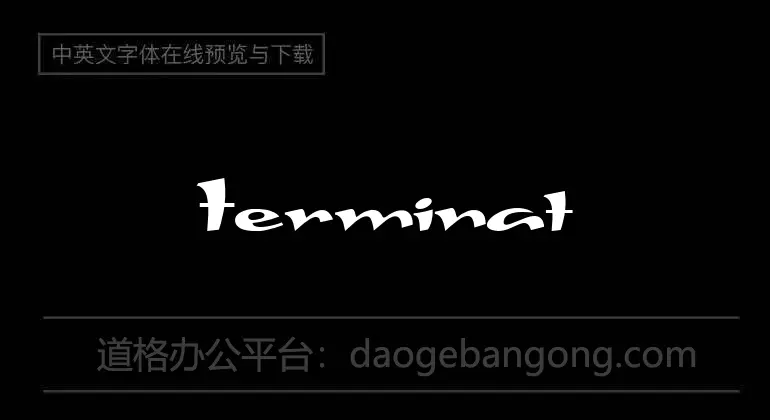 Terminator Font