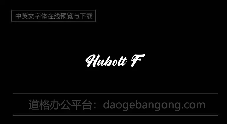 Hubolt Font