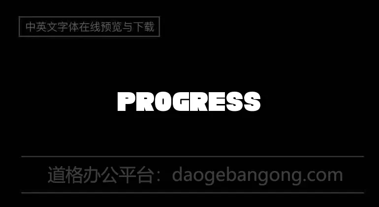 PROGRESS Font