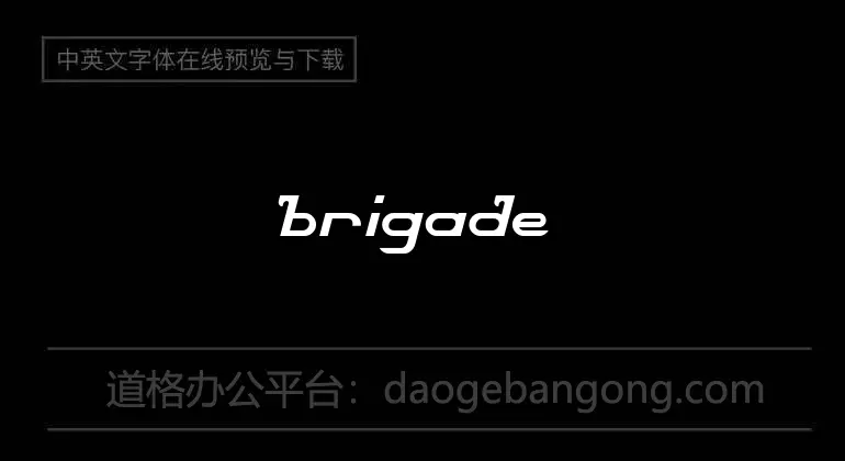 brigade army Font