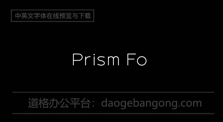 Prism Font