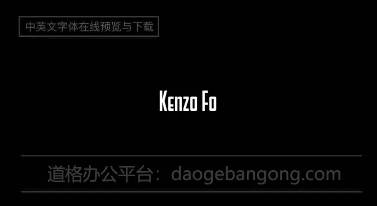 Kenzo Font