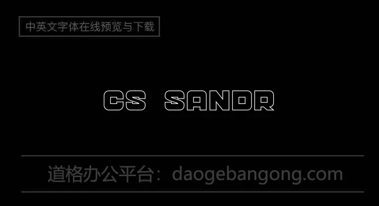 CS Sandreas Font