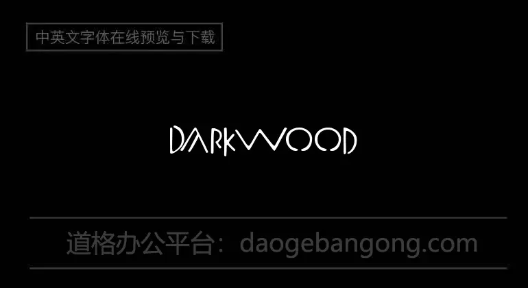 DarkWoodBeveled Font