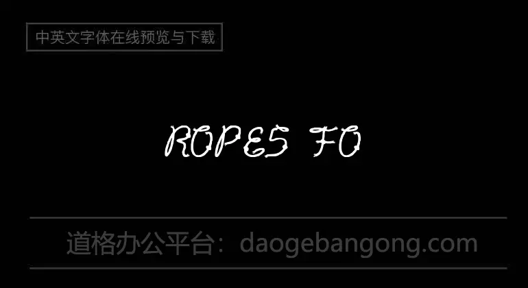 Rope5 Font