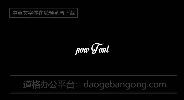 pow Font