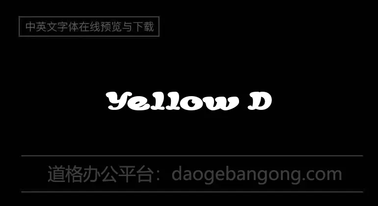 Yellow Dog Font