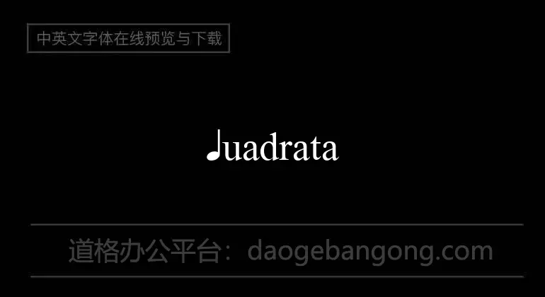 QuadrataRoma Font