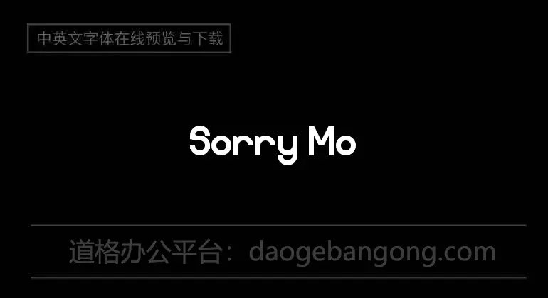 Sorry Mommy Font