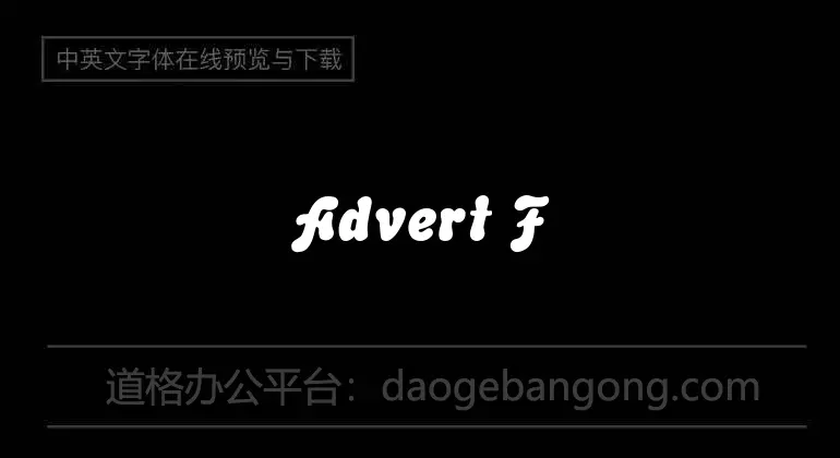 Advert Font