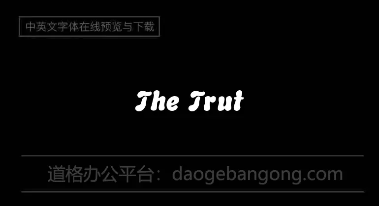 The Truth of a Thousand Lies Font