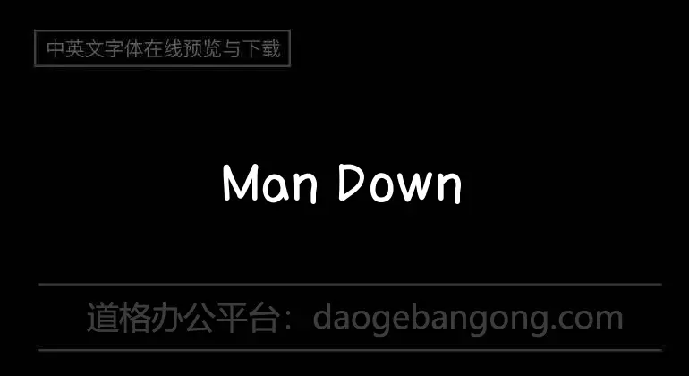 Man Down Font