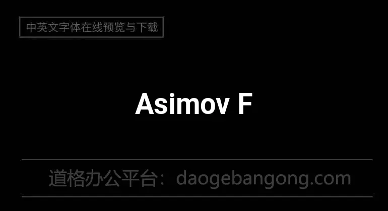 Asimov Font