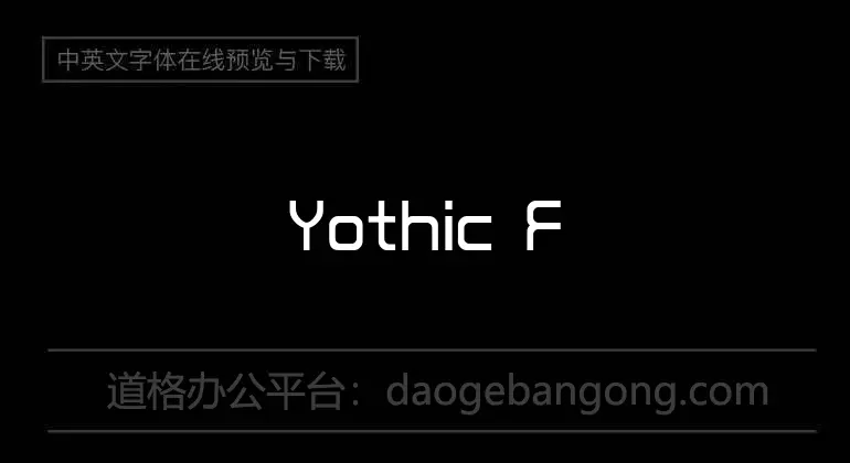 Yothic Font