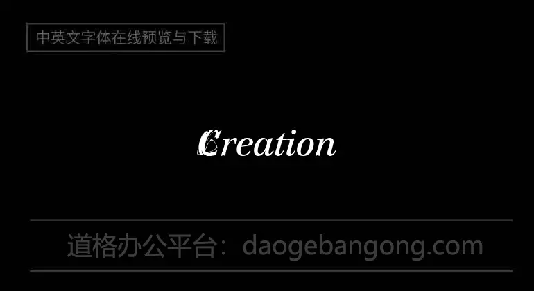 Creation Font