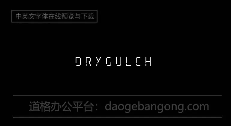 DryGulchFLF Font