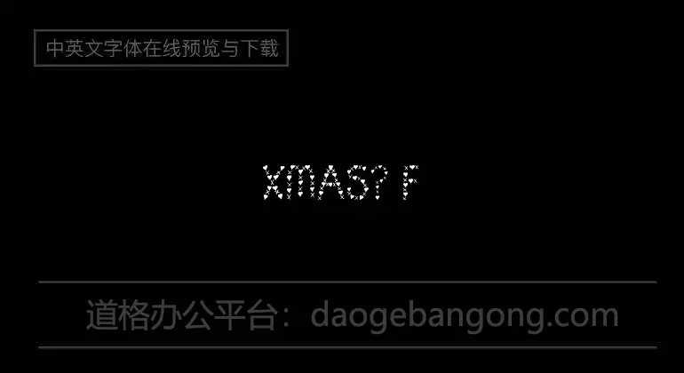 x'mas? Font