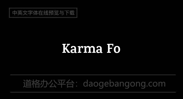 Karma Font