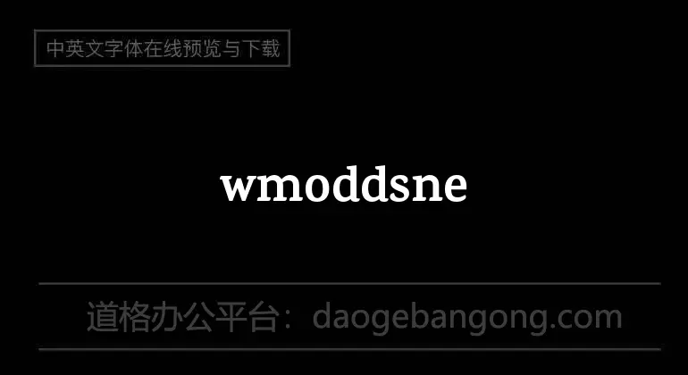 wmoddsnends1 Font