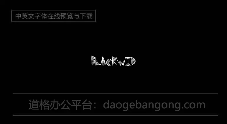 BlackWidow Font