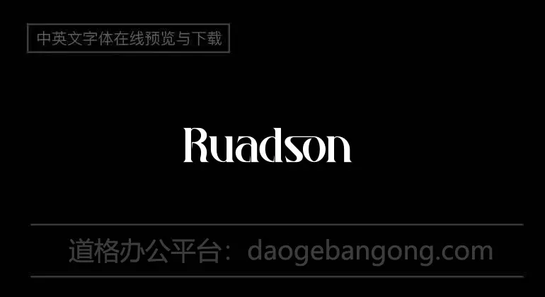 Ruadson Font