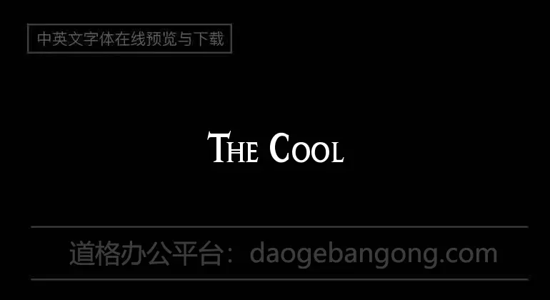 The Cool Font