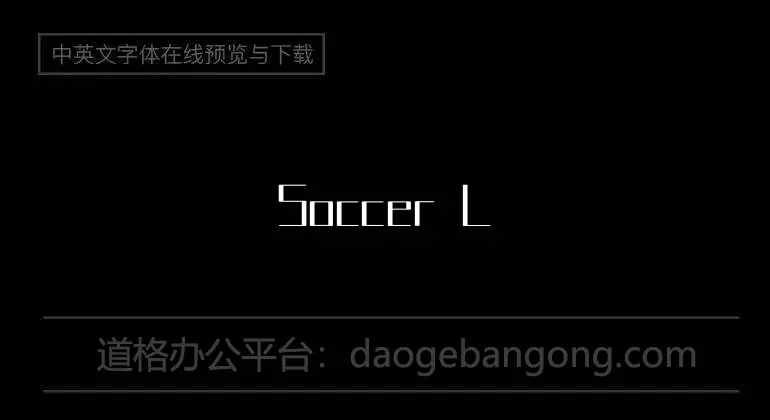 Soccer League Font