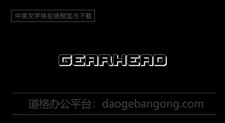 Gearhead Font