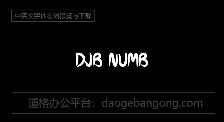 DJB Number 2 Pencil Font