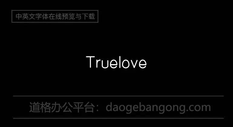 Truelove Font