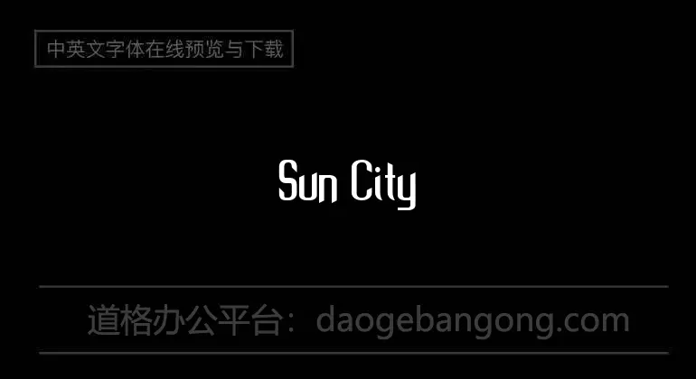 Sun City Font