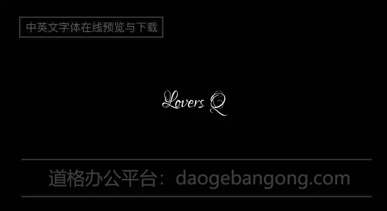 Lovers Quarrel Font