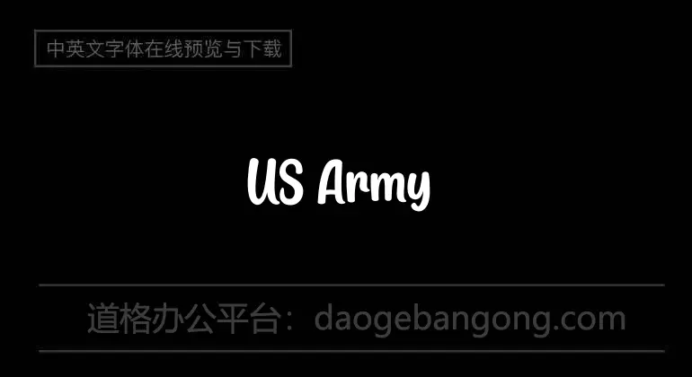 US Army II Font
