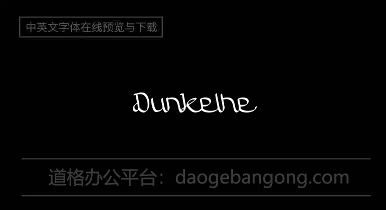 Dunkelheit Font