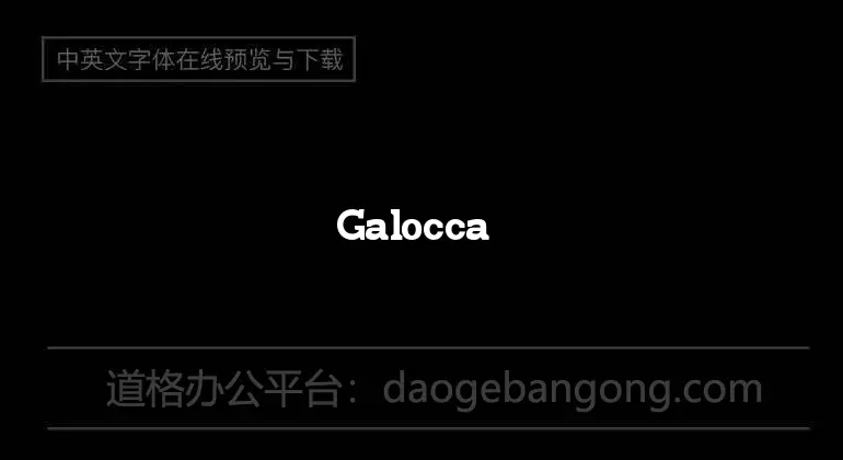 Galocca Font