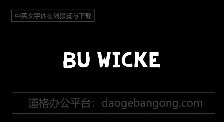 bu Wicked Font