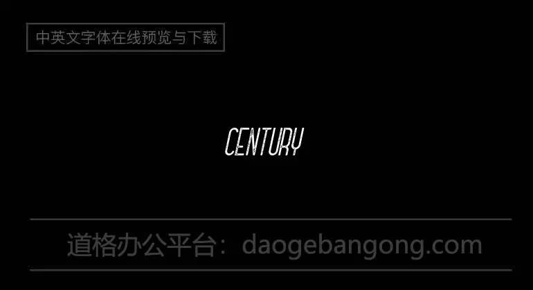 Century Down Font