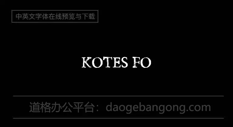 Kotes Font