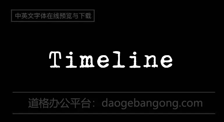 Timeline Font