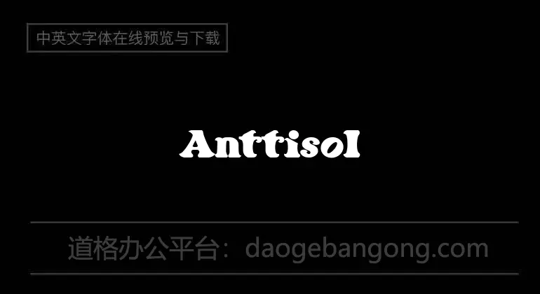 Anttisol Font