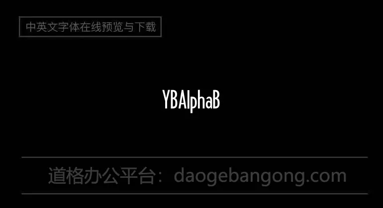 YBAlphaBubbles Font